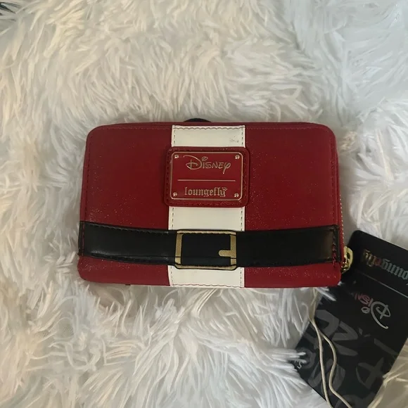 🌲Loungefly Disney Mickey Mouse Christmas Santa Wallet & Backpack🌲 - Picture 5 of 12